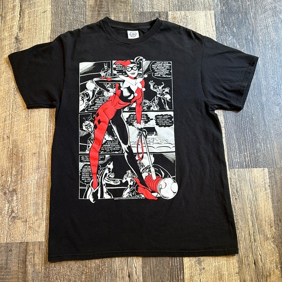 DC Comics Other - Retro Harley Quinn Batman Joker DC Comics Black T Shirt Men’s Size Medium